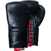 Boxing Gloves Title Ko-Vert Sparring Lace-Up Black